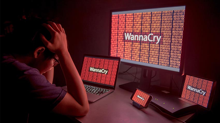 Ransomware wie WannaCry verschlüsselt Ihre Dateien und kann sie nicht entschlüsseln, wenn Sie kein Passwort haben. © Shutterstock, Zephyr_p